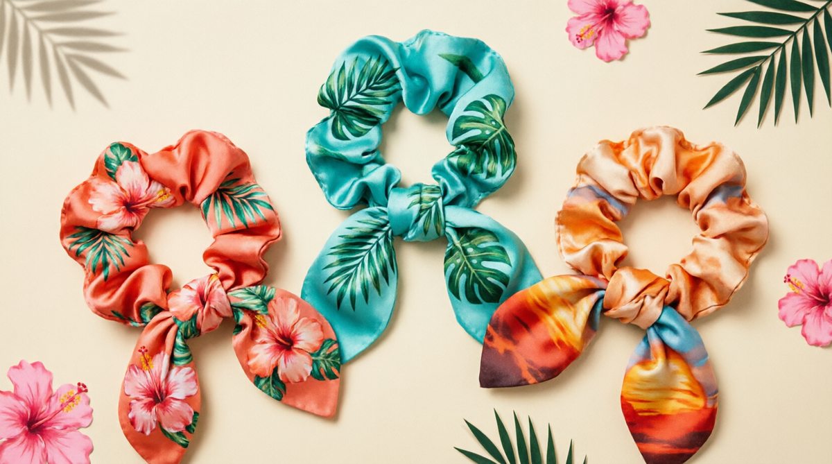 Aloha Scrunchie Trio PDF Sewing Pattern