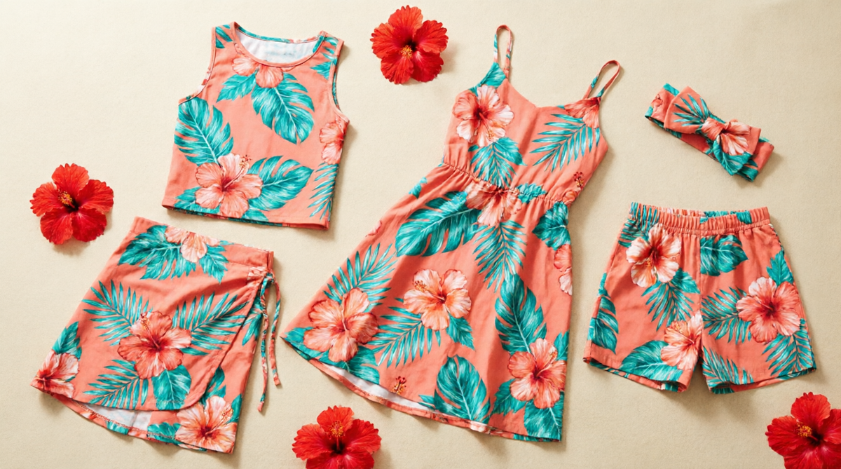 Tropical Wardrobe Capsule - 5 Garment PDF Patterns